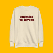 Enemies to Lovers Embroidered Sweatshirt with embroidered "Enemies to Lovers" design — view 10 of 13