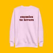 Enemies to Lovers Embroidered Sweatshirt with embroidered "Enemies to Lovers" design — view 8 of 13