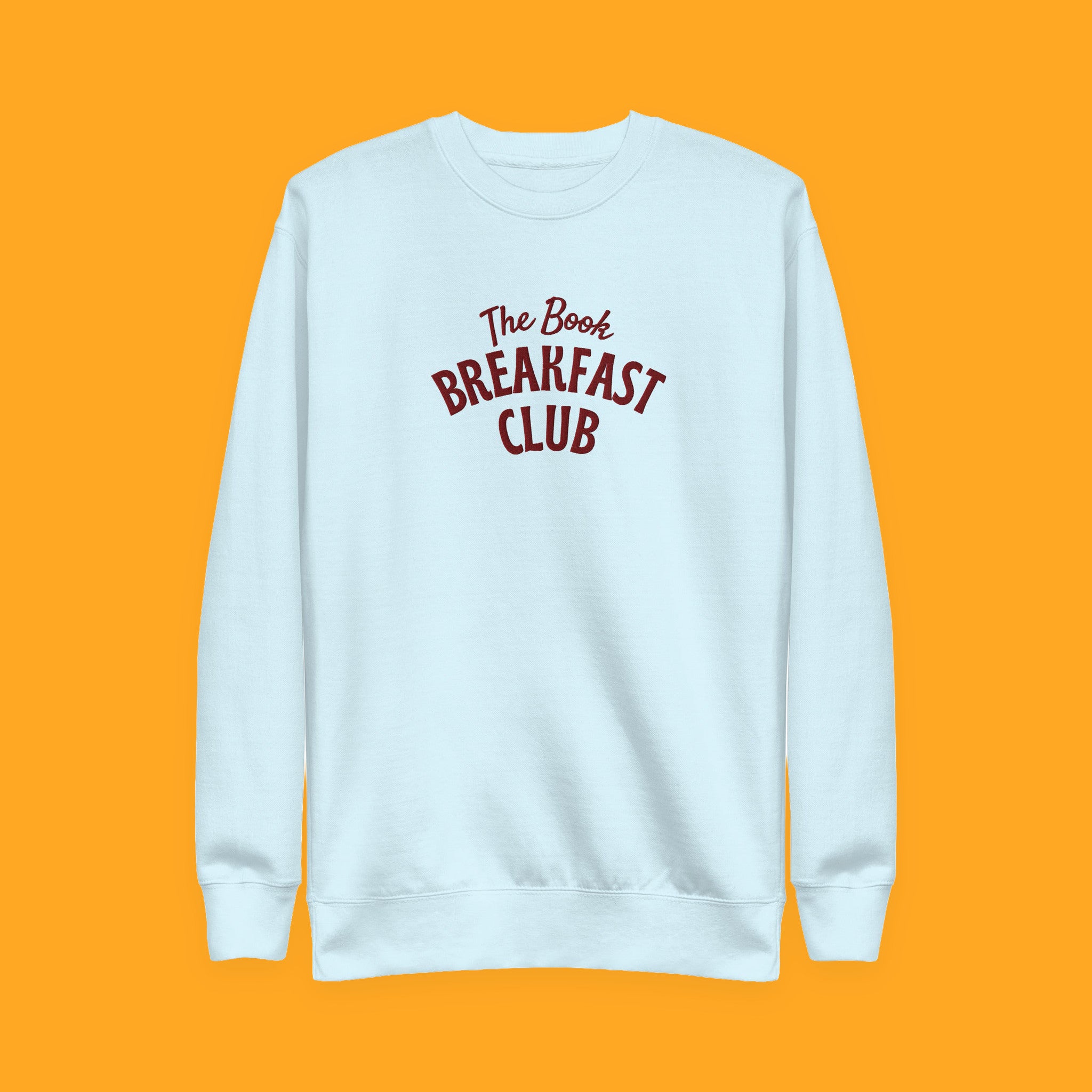 The Book Breakfast Club Embroidered Sweatshirt with embroidered "The Book Breakfast Club" design — view 9 of 10