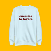 Enemies to Lovers Embroidered Sweatshirt with embroidered "Enemies to Lovers" design — view 12 of 13